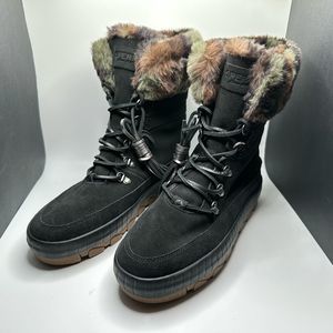 NIB!! Sperry Women's Torrent Winter Lace Up Snow Boot, Sz 10, Black Camo